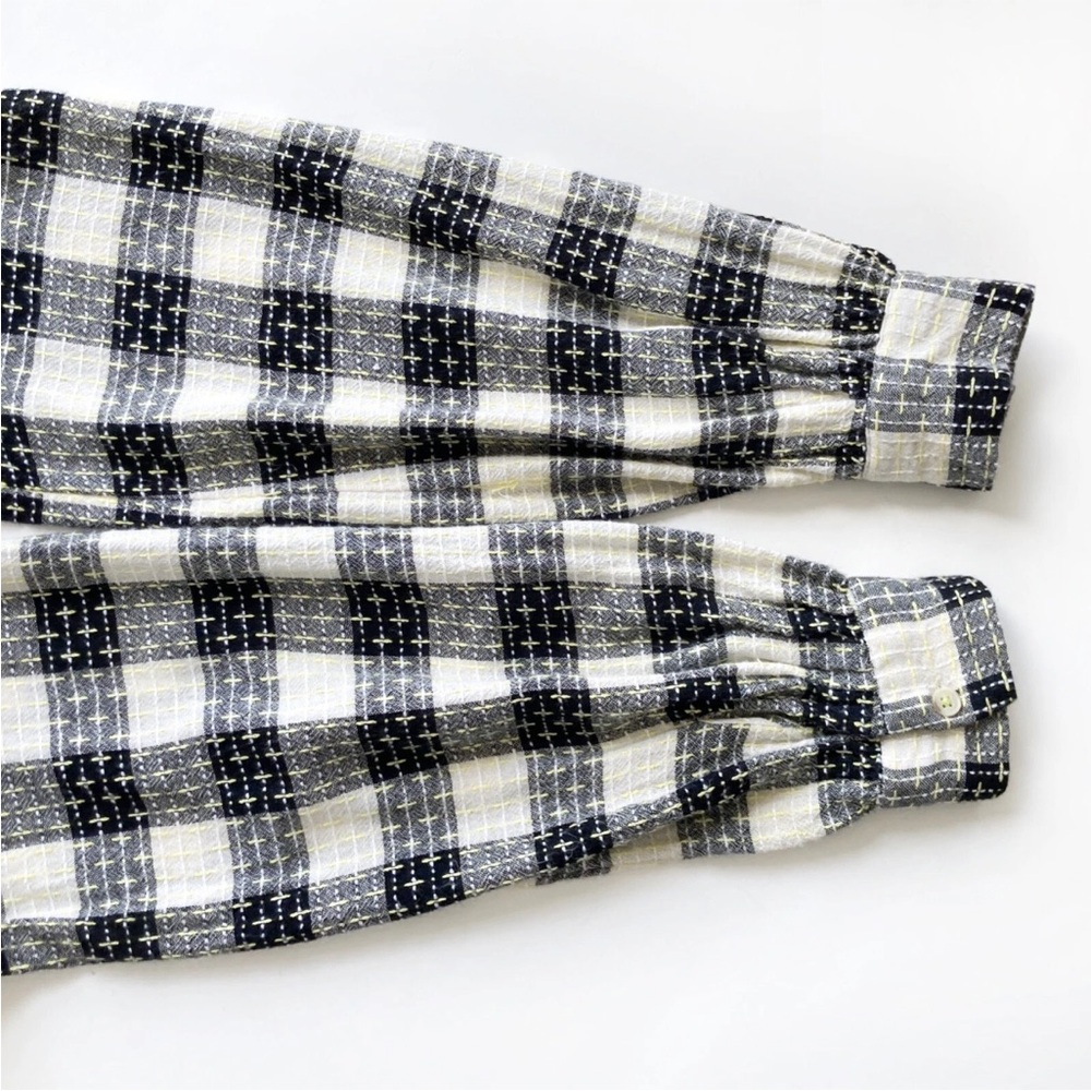 Anthropologie Pilcro Breezy Plaid Button Down Blouse Small - Picture 9 of 16